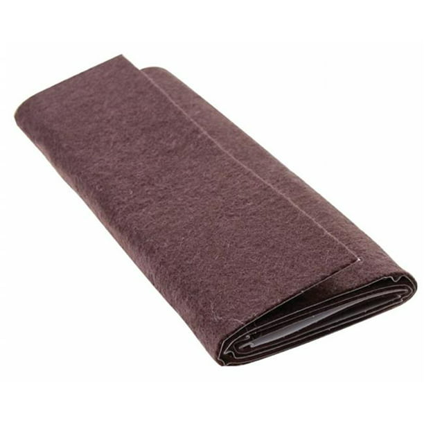 Soft Touch by Waxman 2ct Self-Stick Felt Blankets Brown 4.5" x 6" 